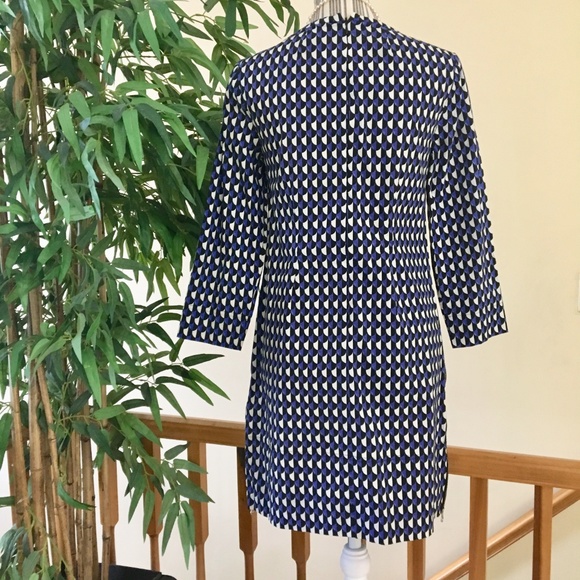 J.Crew Jet-Set Geo Shift Dress Size 2 - Picture 3 of 9